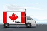 Lorry or Truck with Canadian Flag